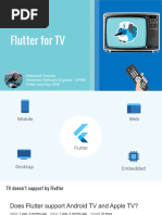 Flutter For TV: Aleksandr Denisov Advanced Software Engineer - EPAM Flutter and Dart GDE