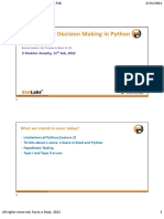 Statistics For Decision Making in Python: Session 5, Lecture 6 V Shekhar Avasthy, 11 Feb, 2022