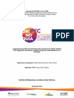 R16. Diagnóstico, Descripción y Análisis de Patrones Hidroclimáticos en La Orinoquia