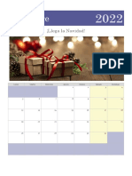 Plantilla Calendario Diciembre