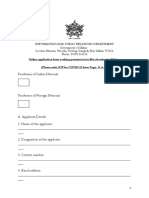 Application Form For Shooting Permission With SOP