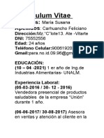 Curriculum Vitae: Apellidos