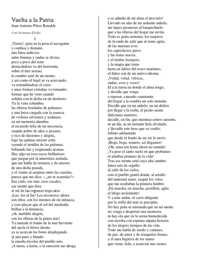 Poemas de Juan Antonio Pérez Bonalde V.H. PDF