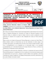 Punto de Cuenta Actualización de Protocolo de Actuación de Dop y Uote