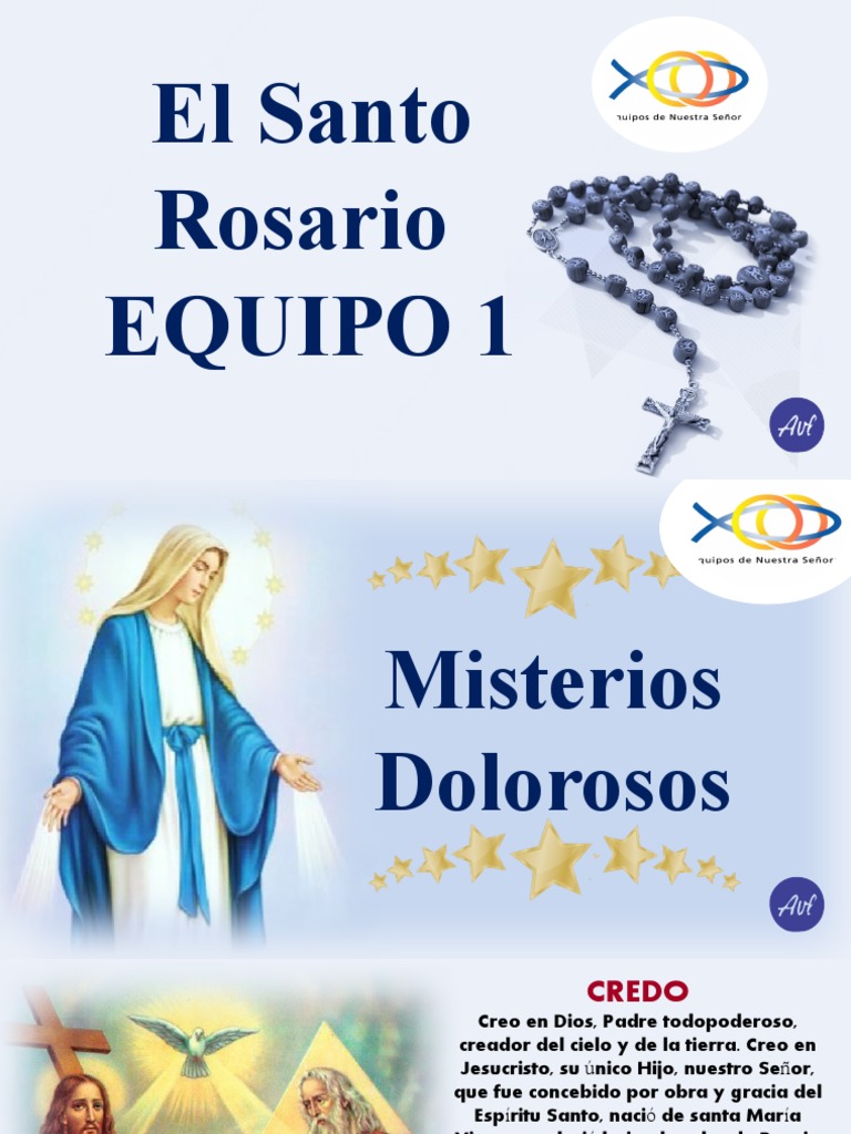 Misterios Dolorosos del Santo Rosario | PDF | orador del Señor | María ...