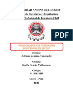 Universidad Andina Del Cusco Facultad de Ingeniería y Arquitectura Escuela Profesional de Ingeniería Civil