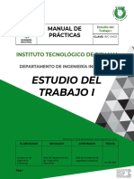 Manual de Practicas de Estudio Del Trabajo I