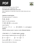 Laplacian, Conservative Field (Lecture 7)