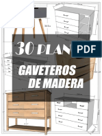 Una Guía Con 30 Planos para Hacer Gaveteros de Madera