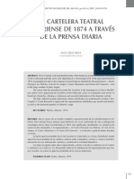 La Cartelera Teatral Almeriense de 1874 A Través de La Prensa Diaria