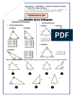 Clasificación triángulos geometría
