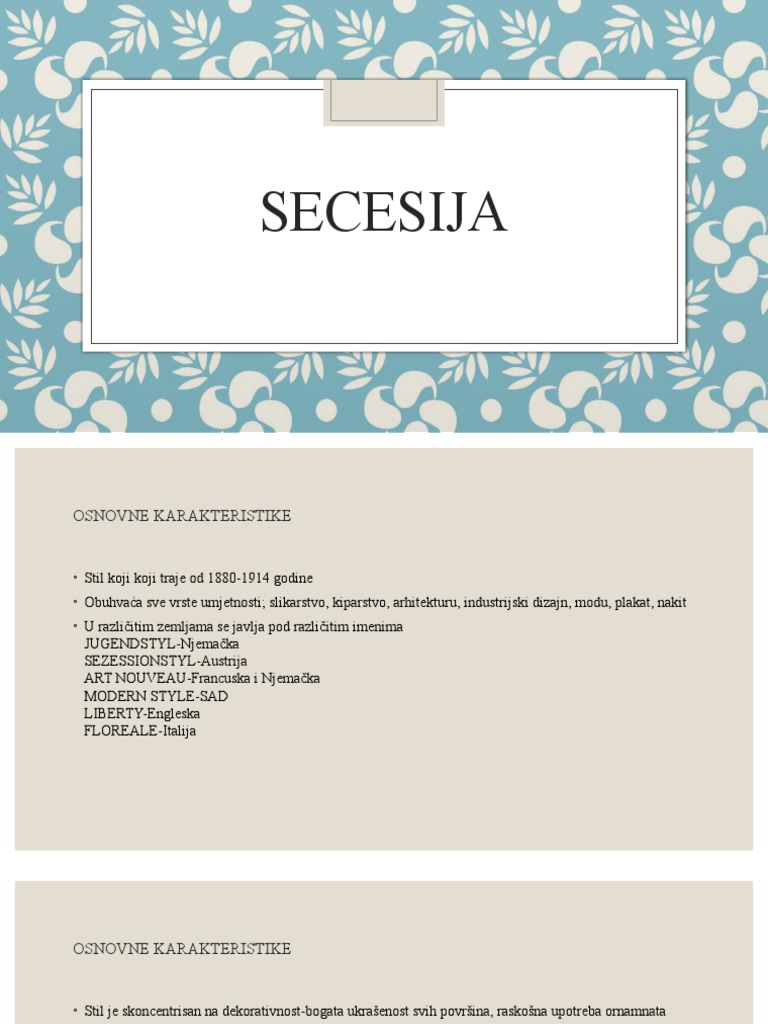 Secesija | PDF