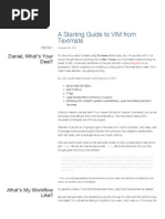 Download Daniel Fischers Blog - A Starting Guide to VIM From Textmate by skgma SN56111911 doc pdf
