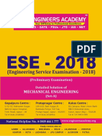 Mechanical Engineering (Set-A) Preliminary Examination Detailed Solution