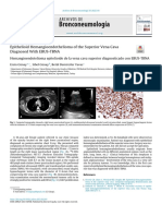 Epithelioid Hemangioendothelioma of The Superior Vena 2022 Archivos de Bronc