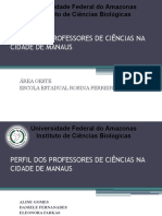 Perfil Dos Professores de Ciências Na Cidade de