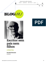 Escritor Sem Pais Nem Filhos - Blog Do IMS