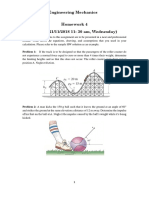 MAEG 2020: Engineering Mechanics Homework 4 (Due On 21/11/2018 11: 30 Am, Wednesday)