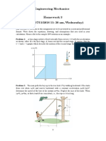 MAEG 2020: Engineering Mechanics Homework 3 (Due On 07/11/2018 11: 30 Am, Wednesday)