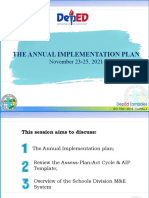 ANNUAL IMPLEMENTATION PLAN Cum ME