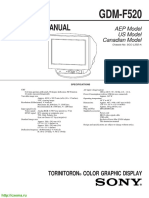 Service Manual: GDM-F520
