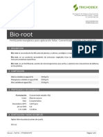 Ficha técnica Bio-root fertilizante foliar