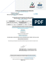 Certificado de Coraza Metaliza Cor Acero Inter Electrico FV 19-08-2024 Cer 7855