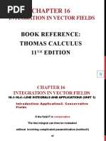 Integration in Vector Fields: Book Reference: Thomas Calculus 11 Edition