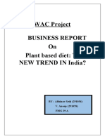 Business Report - Plant Based Diet