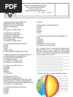 Atividade Estrutura Da Terra e Rohcas