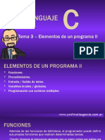 C lenguaje - Elementos de un programa II