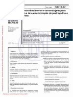 NBR 6491 - Reconhecimento e Amostragem para Caracterização de Pedreguho e Areia