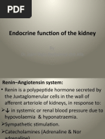 Endocrine Function of The Kidney: by Dr. Isam Eldin Mohamed Abd Alla