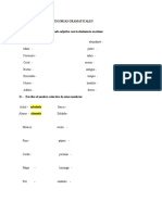 Cuarta Tarea Categorías Gramaticales Variables e Invariables