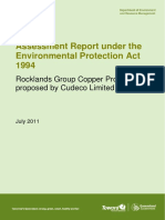 Rocklands Group Copper Project - EPA 2011