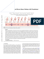 Learning To Generate Diverse Dance Motions With Transformer