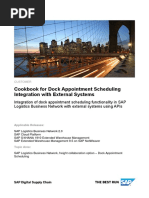 Cookbook For Dock Appointment Scheduling Integration With External Systems
