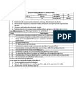 Engineering Physics Laboratory: Course Objectives