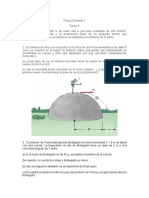 Física General 1 Tarea 5: Velocidad aceleración pelota roca suelo