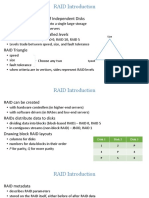 RAID Introduction: RAID - Redundant Array of Independent Disks