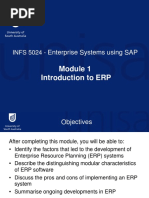 Introduction To ERP: Enterprise Systems Using SAP