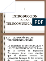 U1 - Introduccion A Las Telecomunicaciones