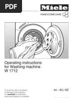 Download Miele W1712 Operating Instructions by Jeremy Moore SN56115675 doc pdf