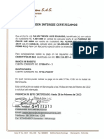 Certificado de Saldo Luis Eduardo Calvo Trejos