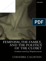 Cheshire Calhoun - Feminism The Family and The Politics of The Closet