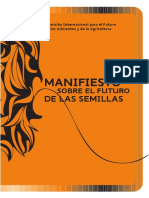 Comision Internacional Para El Futuro de Los Alimentos y de La Agricultura - Manifiesto Sobre El Futuro de Las Semillas