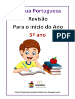 Revisão Língua Portuguesa 5º Ano 2022