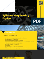 Syllabus Maquinaria y Equipo 2
