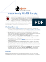 E-Book Security With PDF Stamping: A Few Things To Keep in Mind