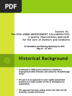 Session 1b. The Doh-Armm Improvement Collaborative: A Quality Improvement Approach For The Care of Mothers and Newborns